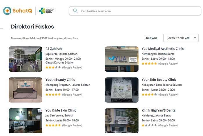 Faskes di SehatQ.com