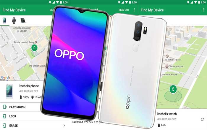 Melacak HP Oppo