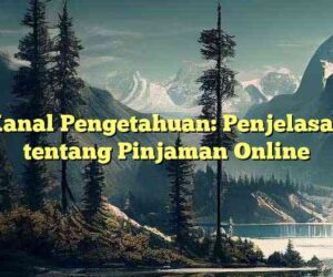 Kanal Pengetahuan: Penjelasan tentang Pinjaman Online